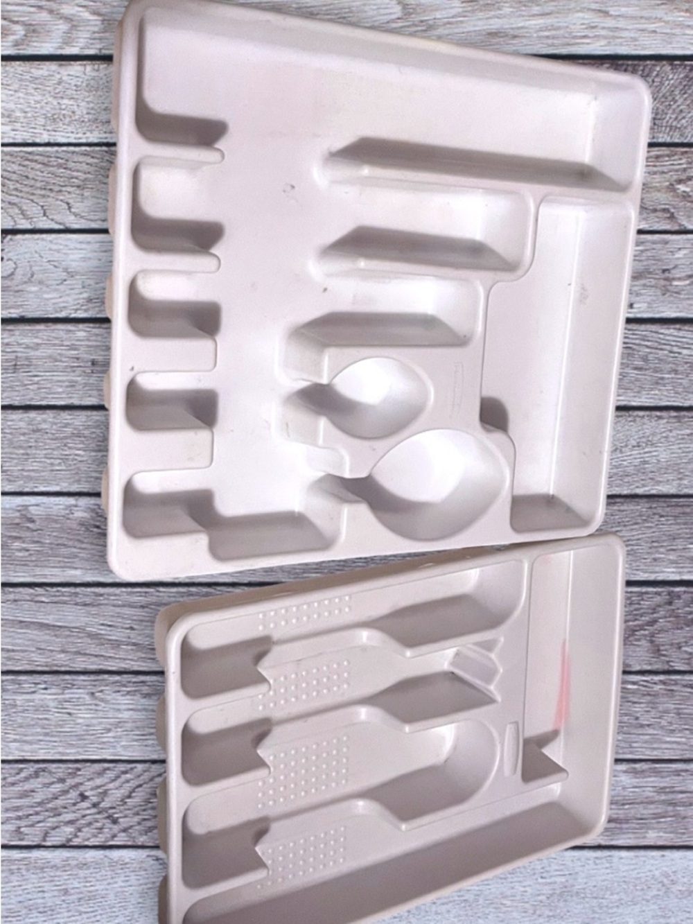 Rubbermaid Plastic Flatware Drawer Organizer Tray Sets